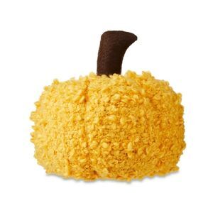 Pumpkin Harvest Pumpkin Decoration 6" Holiday Seasonal Decor Yellow Boucle Fabri